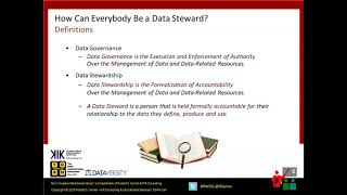 RWDG Webinar: How Can Everybody Be a Data Steward?