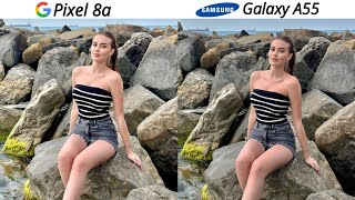 Google pixel 8a vs Samsung Galaxy A55 camera test