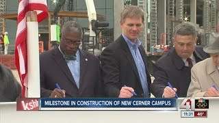 Milestone in construction of new Cerner campus