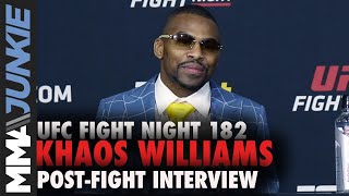 Khaos Williams makes statement with 30-second KO win | UFC Fight Night 182 post-fight interview
