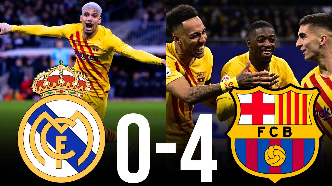 ‼️🚨Real Madrid 0-4 FC Barcelona: Xavi’s Barca SCORES 4 Pass ‘La Liga ...