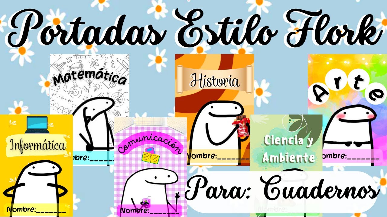 ёяшоcomo Hacer Portadas Para Tus Cuadernos Al Estilo Florkёяшо Descargables