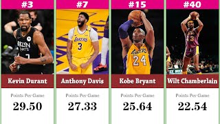 Top 50 NBA Players With The Highest Career Points Per Game In The Playoffs