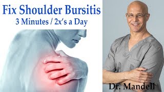 Fix Shoulder Bursitis: Decompression Exercise in 3 Mins/2x's Day (Revised) - Dr Alan Mandell, DC
