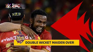 INCREDIBLE Double Wicket Maiden Over! | CPL 2024