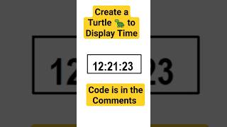 How to Make a Digital Clock with a Turtle in Python #python #turtle #clock #programming #tutorial