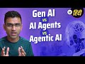 [Hindi] Generative AI vs AI Agents vs Agentic AI