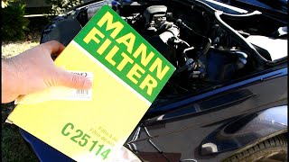 BMW E46 M43B19 engine M43TU - How to change engine air filter