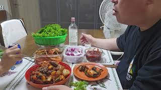 #Drinking alone 241025 A chubby old man's drink - stir-fried pork