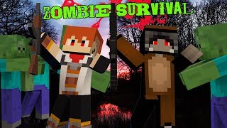 Minecraft : Zombie เอาชีวิตจากซอมบี้ให้ได้ 30 ด่านนะจ๊