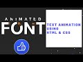 Simple Text Animation Just By Using HTML & CSS  || @DarkCode