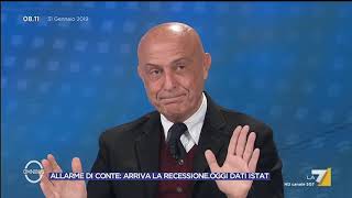 Omnibus - Allarme di Conte: arriva la recessione. Oggi dati Istat (Puntata 31/01/2019)