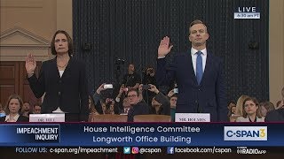 House Impeachment Inquiry Hearing - Hill & Holmes Testimony
