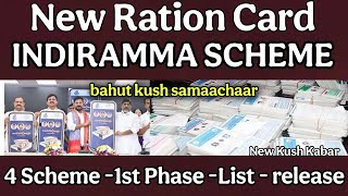 Indiramma Scheme Final List Release 2025 | New Ration Card Release 2025 | Congress 4 Scheme List