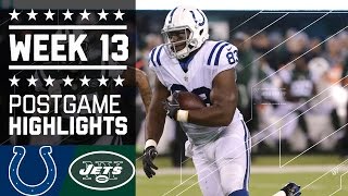 Colts vs. Jets | NFL Monday Night Football Week 13 Game Highlights