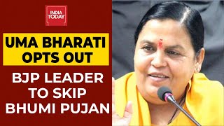 Worried About PM And Others: BJP Leader Uma Bharti To Skip Ayodhya Event As Covid Precaution