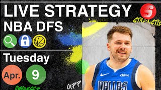 NBA DFS Strategy Tuesday 4/9/24 | DraftKings & FanDuel NBA Lineup Picks