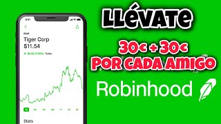 Dinero de manera FÁCIL: Tutorial 2025 de Robinhood LLEVATE 30€ + 30€ POR CADA AMIGO GRATIS 🟢