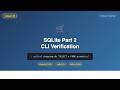 Verify Database Changes with sqlite3 CLI - Python SQLite Part 2 , #35