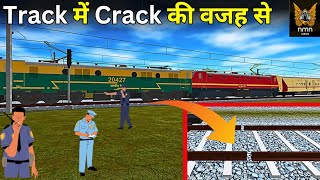 दूसरे track पर diverted करके train निकाली 🙂| indian train crossing 3d @nmngamings #namangaur