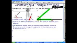 SAS Triangle Construction