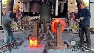 The Process Of Forging Steel Using Giant Hydraulic Hammers Part 231