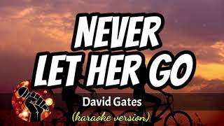 NEVER LET HER GO - DAVID GATES (karaoke version)