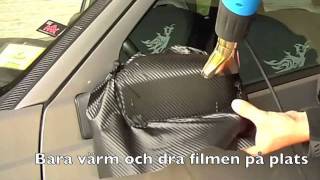 Foliera backspegel med kolfiberfilm