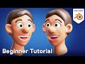 Easy Beginner Sculpting Tutorial - Stylized Character Face (Blender)