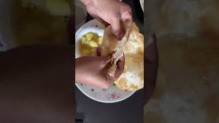 Sunday special breakfast.Luchi with Sada aloo tarkari..it is pure love ❤️❤️#ytshorts #shortvideo