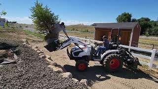 Bobcat CT2025 Compact Tractor vs 800lb Trees