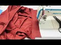 how to sew Red shirt | Sewing Simple & easy shirt pattern | full stitching