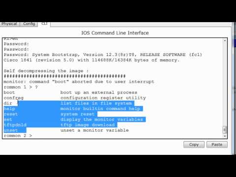 How to recover a password on a Cisco router? - Packet Tracer How to recover a password on a Cisco router? - Packet Tracer