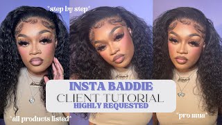 CLIENT MAKEUP TUTORIAL | *HIGHLY REQUESTED* | MAKEUP THERAPY #houstontx #houstonmua