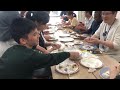 留学生とフルーツ餅作り　日本語勉強中　学生　新潟　カレッジリーグ