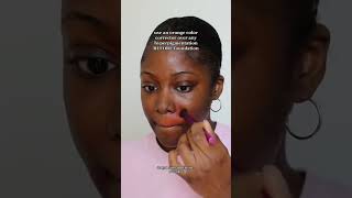 How to correct hyperpigmentation for even foundation application with orange color corrector! 👀