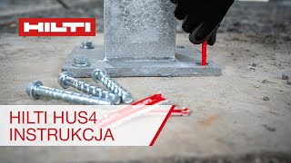 Kotwa do wkrętów klejonych Hilti HUS4 - instrukcja