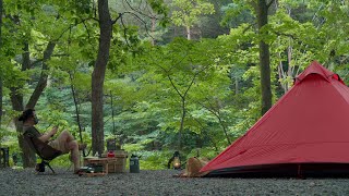 [4K HDR] 호수를 품은 숲 / Camping Movie / 캠핑 / 감성캠핑 / 솔로캠핑