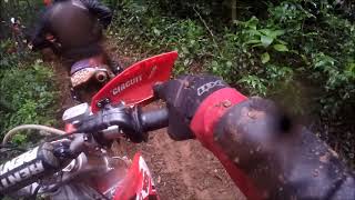 Trilhão em Dr. Mauricio Cardoso, trilha do barro com CRF250R