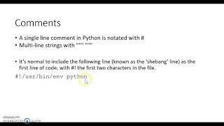 Python Special Characters & Comments