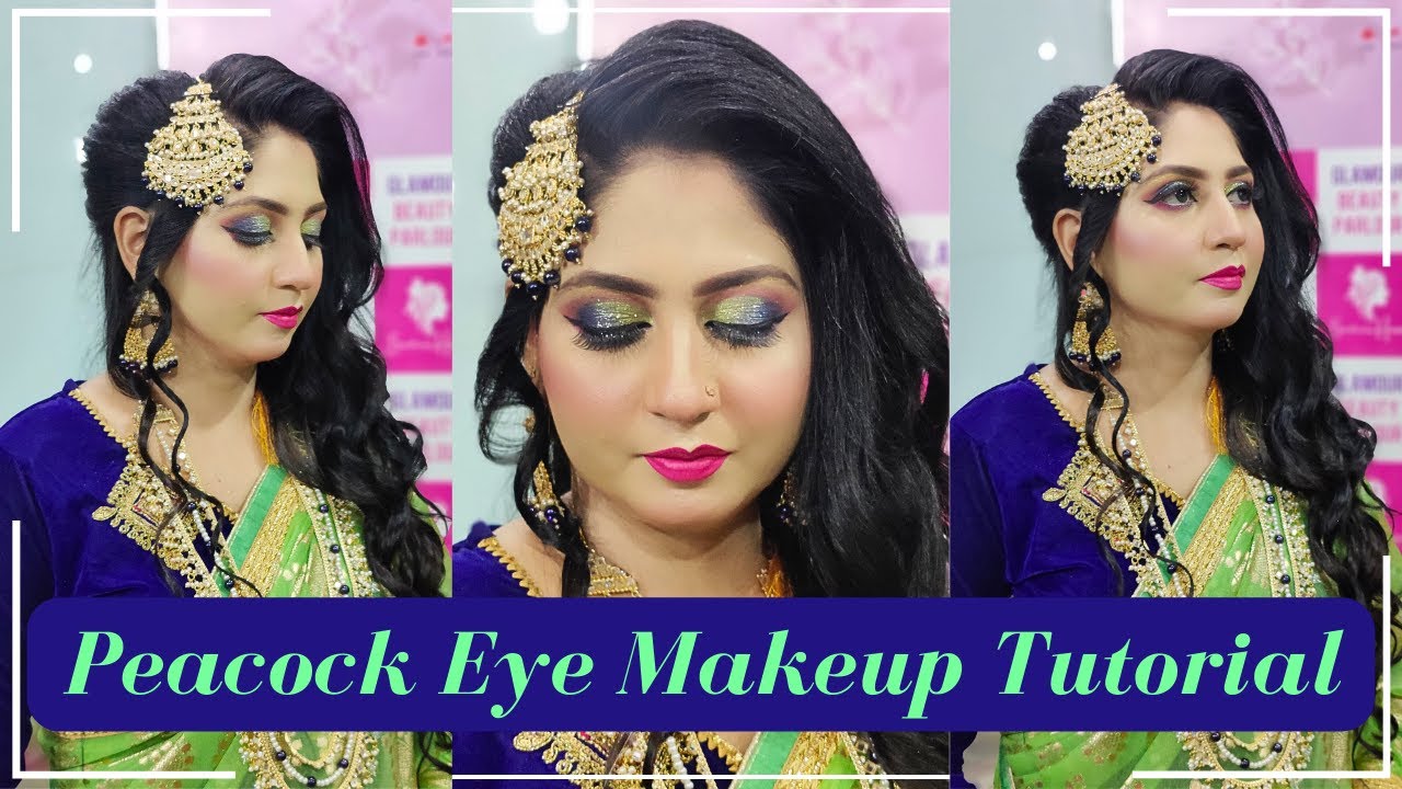 Peacock Eye Makeup Tutorial Learn Step By Step Beautician Huma