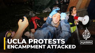 Sticks, bottles thrown at pro-Palestine protesters at UCLA: Investigative journalist