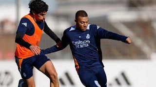 Entrenamiento del REAL MADRID antes del partido contra el Espanyol