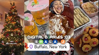 🗽digital diaries 03: thanksgiving week | auntie vibes, cooking with melody, black friday shopping