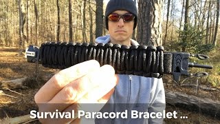 Survival Paracord Bracelet with Adjustable Strap by Survival Hax