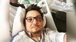 Jeremy Renner posts video from ICU after snowplow accident | Page Six Celebrity News