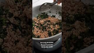 My Mom's Recipe Spinach Fry Recipe Side dish Recipe 😋 #sidedish #spinach #shorts