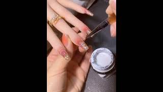 How to design beautiful nails style I របៀបធ្វើ ក្រចក ម៉ូដ ស្អាតស្អាត