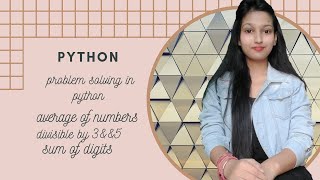 👩💻Problem solving in python#13