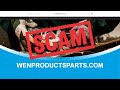 Wenproductsparts.com SCAM